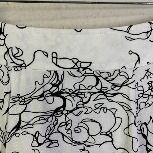 SOFT SURROUNDINGS Skirt Amaranth PM Abstract Modern Artsy Elastic Back Waist - Picture 6 of 14